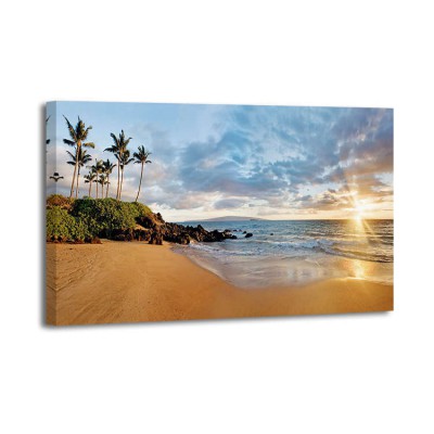 Monica and Michael Sweet - Hawaii, Maui, Makena, Secret Beach at sunset