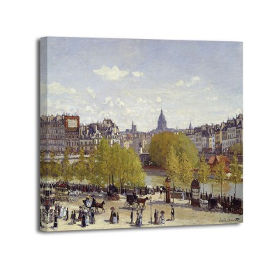 Claude Monet - Le quai du Louvre a Paris en 1867