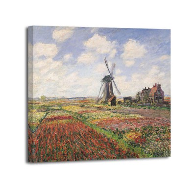 Claude Monet - Tulip fields with Windmill