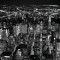 Cameron Davidson - Night areal view of midtown Manhattan