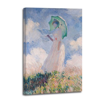 Claude Monet - Woman with parasol left