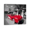 Kerrick James - Red 1957 Corvette at vintage gas station