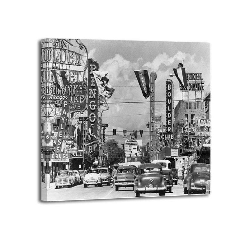 Anónimo - Casino signs along Las Vegas 1954