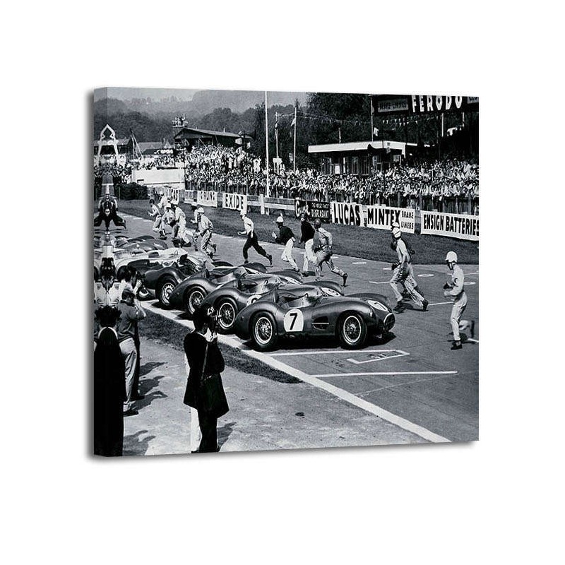 Anónimo - Drivers at the start of a race, England 1958