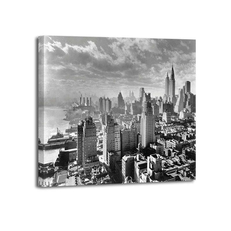 Samuel Gotscho - East River Waterfront and Manhattan 1931